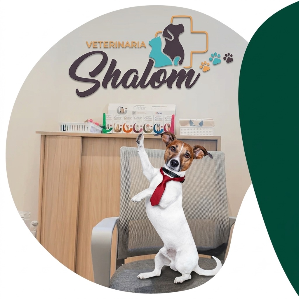 Veterinaria Shalom — mascota dando la bienvenida
